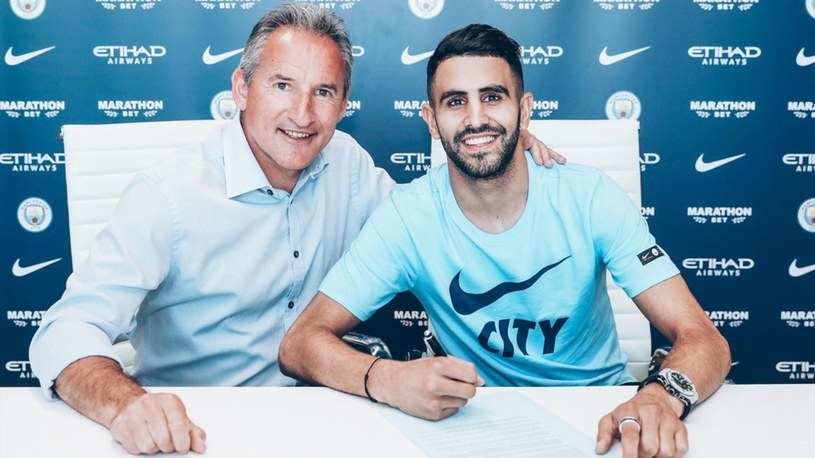   Riyadh Mahrez signed a contract with Manchester City / Eurosport 