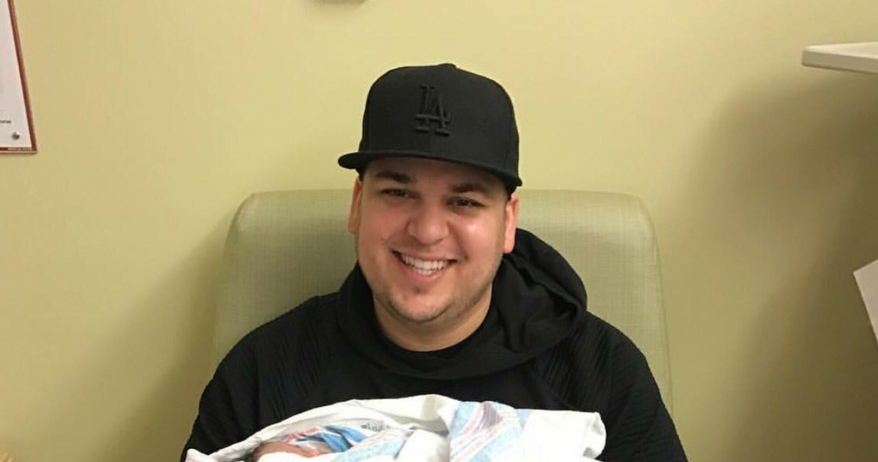 Rob Kardashian z córką /Twitter /East News