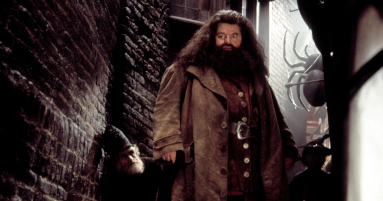 Robbie Coltrane jako Hagrid w filmie "Harry Potter i Komnata Tajemnic" /Warner Brothers/courtesy Everett Collection /East News