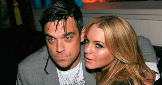 Robbie i Lindsay Lohan, fot. Michael Buckner &nbsp; /Getty Images/Flash Press Media