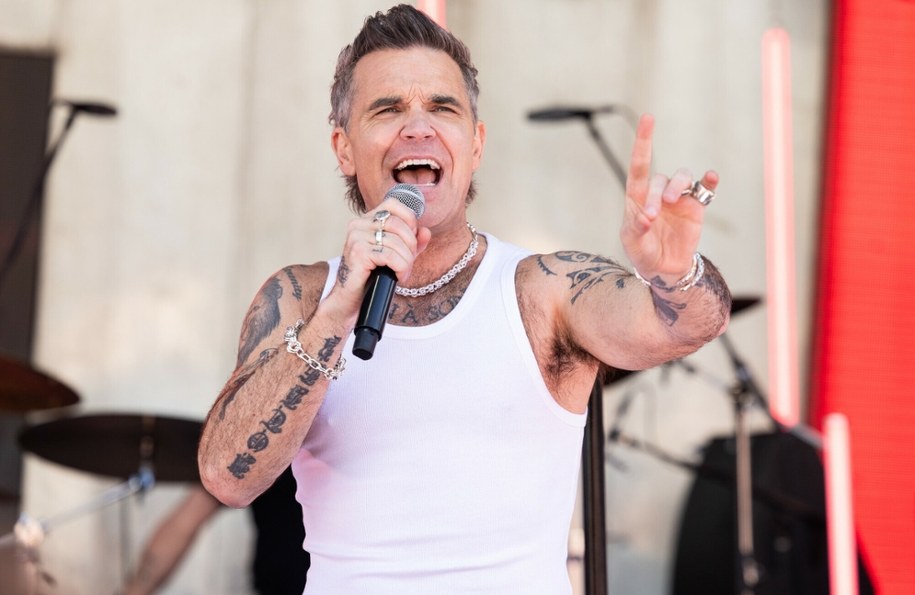 Robbie Williams na zdjęciu ze stycznia 2025 r. /Brittany Long/Rex Features /East News