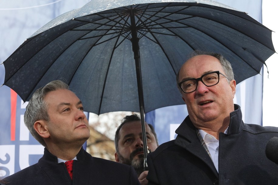 Robert Biedroń i Włodzimierz Czarzasty /Paweł Supernak /PAP