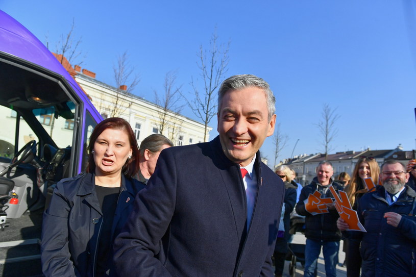 Robert Biedroń / 	Piotr Polak    /PAP