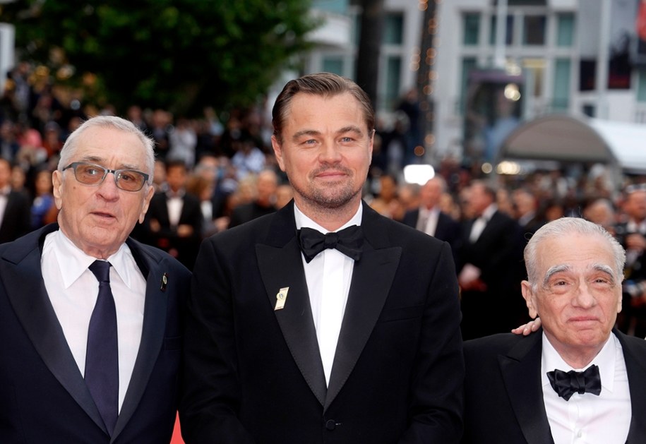 Robert De Niro, Leonardo DiCaprio i Martin Scorsese /GUILLAUME HORCAJUELO  /PAP/EPA