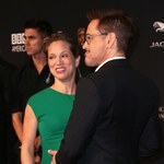 Robert Downey Jr. i jego ciężarna żona Susan Downey na gali BAFTA