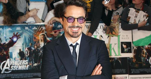 Robert Downey Jr. na premierze filmu "Avengers 3D" /AFP