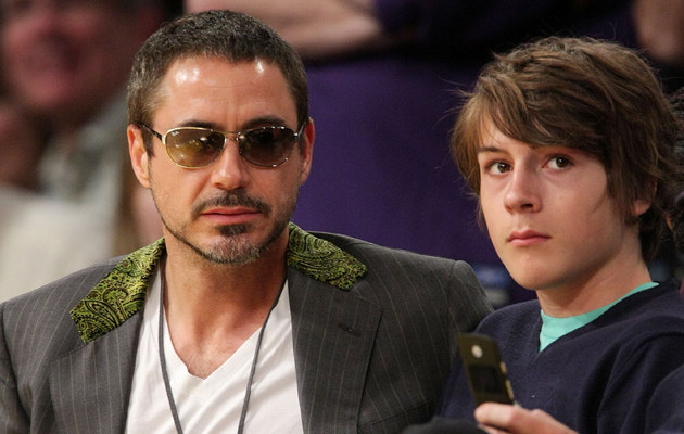 Robert Downey Jr. z synem Indio /Noel Vasquez /Getty Images