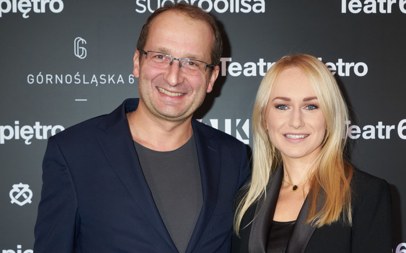 Robert Górski z żoną Monika Sobień-Górską /Krzysztof Jarosz /Agencja FORUM