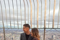 Robert i Anna Lewandowscy na Empire State Building