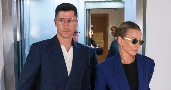 Robert i Anna Lewandowscy /Mateusz Grochocki /East News