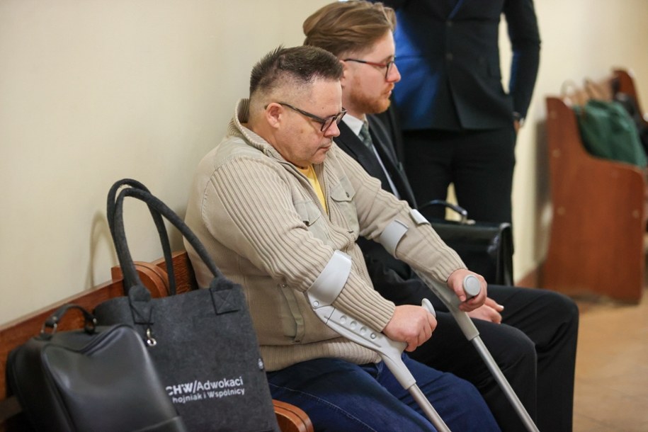 Robert Janczewski w sądzie w Katowicach /Jarek Praszkiewicz /PAP