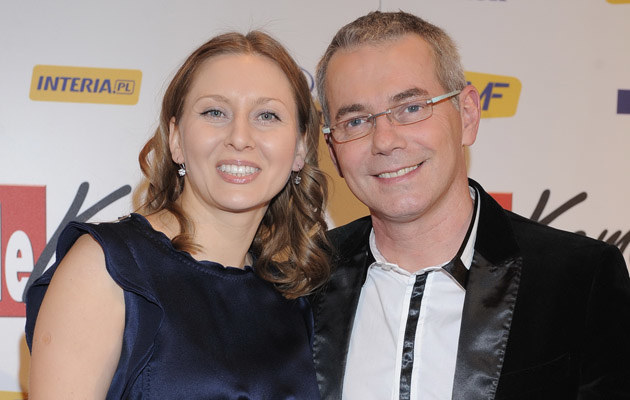 Robert Janowski z żoną, fot.Andras Szilagyi &nbsp; /MWMedia