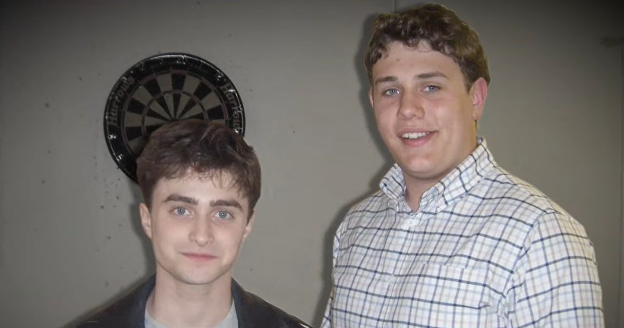 Robert Knox i Daniel Radcliffe na planie filmu "Harry Potter i Książę Półkrwi" /YouTube