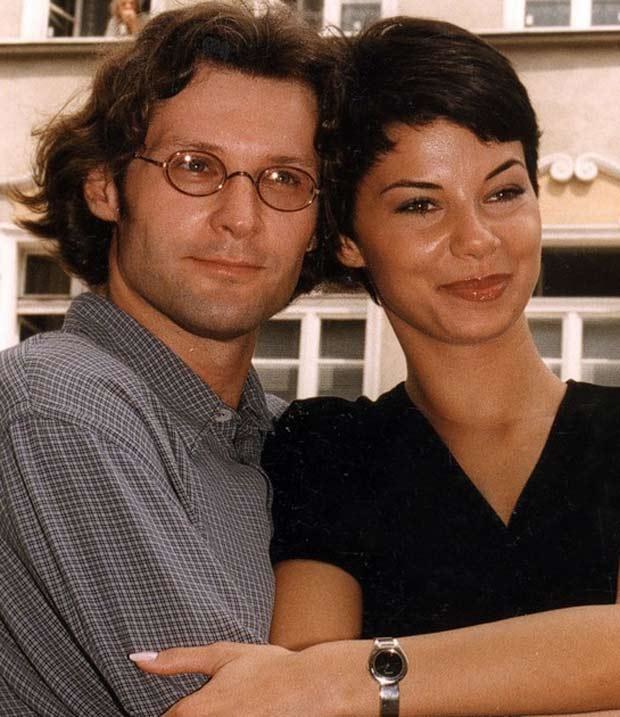 Robert Kozyra i Edyta Górniak w 1998 roku, fot. Mieczysław Włodarski &nbsp;