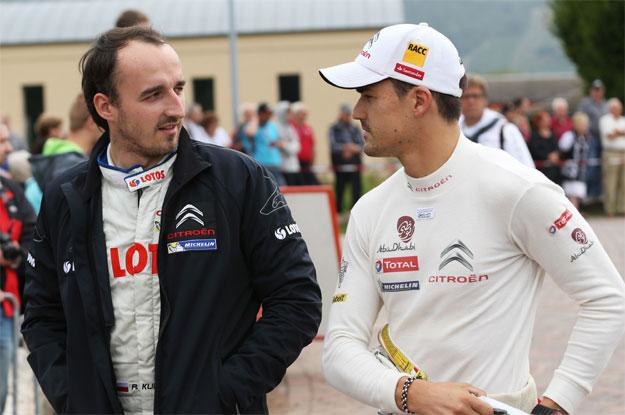 Robert Kubica  i Dani Sordo, dwaj  zwycięzcy Rajdu Niemiec /AFP