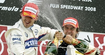 Robert Kubica i Fernando Alonso - najlepsi w GP Japonii /AFP