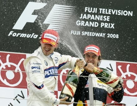 Robert Kubica i Fernando Alonso /AFP