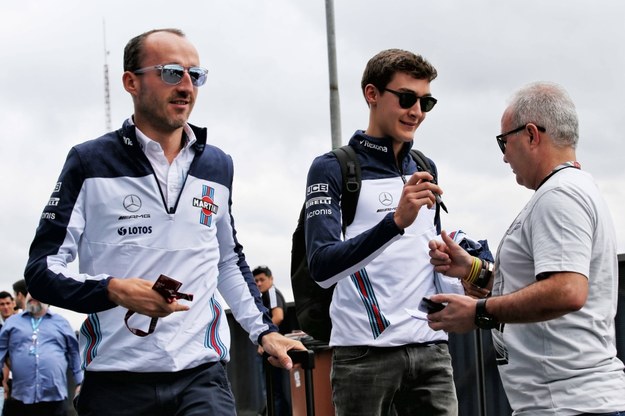 Robert Kubica i George Russell /XPB /PAP/EPA