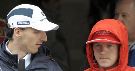 Robert Kubica i Kimi Raikkonen /AFP