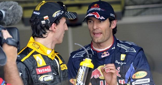 Robert Kubica i Mark Webber /AFP