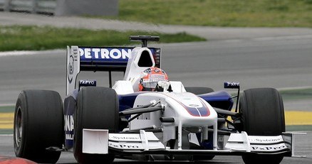 Robert Kubica na torze Catalunya /AFP