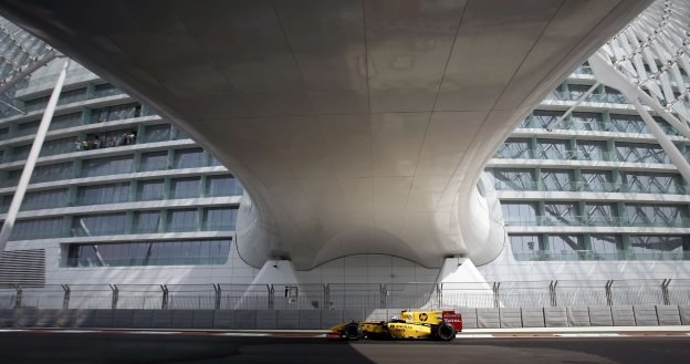 Robert Kubica na torze Yas Marina /AFP