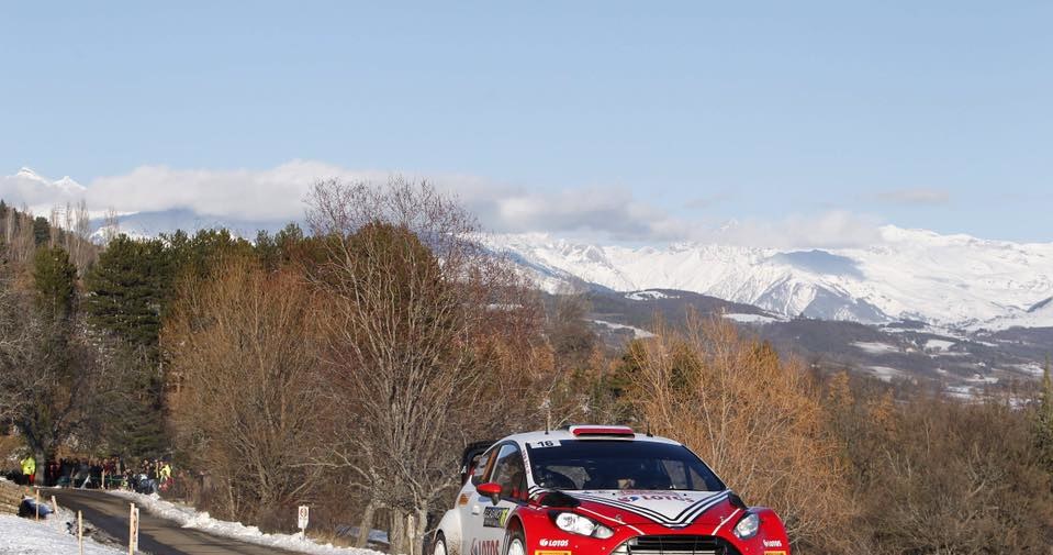 Robert Kubica na trasie Rajdu Monte Carlo /Fot. https://www.facebook.com/BRC /Informacja prasowa