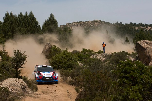 Robert Kubica na trasie Rajdu Włoch /Reporter Images /PAP/EPA