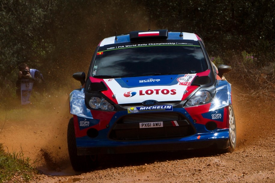 Robert Kubica na trasie /NIKOS MITSOURAS /PAP/EPA