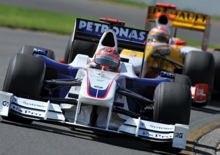 Robert Kubica po raz ostatni w bolidzie BMW-Sauber. /AFP