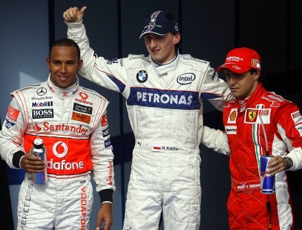 Robert Kubica po raz pierwszy w karierze wywalczył pole position /AFP