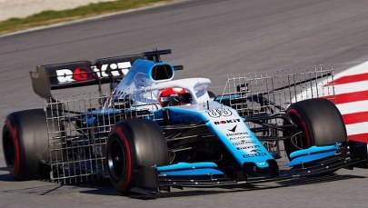 Robert Kubica rozpędza bolid Williamsa