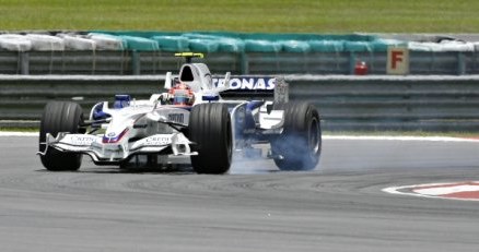 Robert Kubica w akcji /AFP