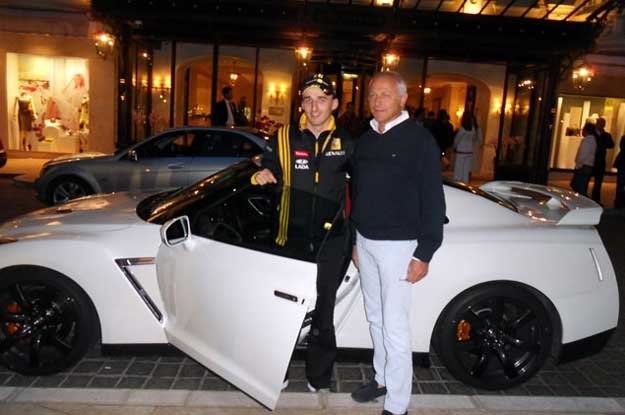 Robert Kubica w swoim GT-R.Towarzyszy mu Philippe Jehlen, dyrektor CHP Nissan Europe Auto /Informacja prasowa