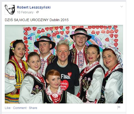 Robert Leszczyński świętował urodziny /Facebook /