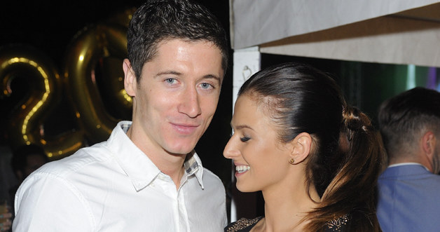 Robert Lewandowski i Anna Stachurska /Jarosław Antoniak /MWMedia