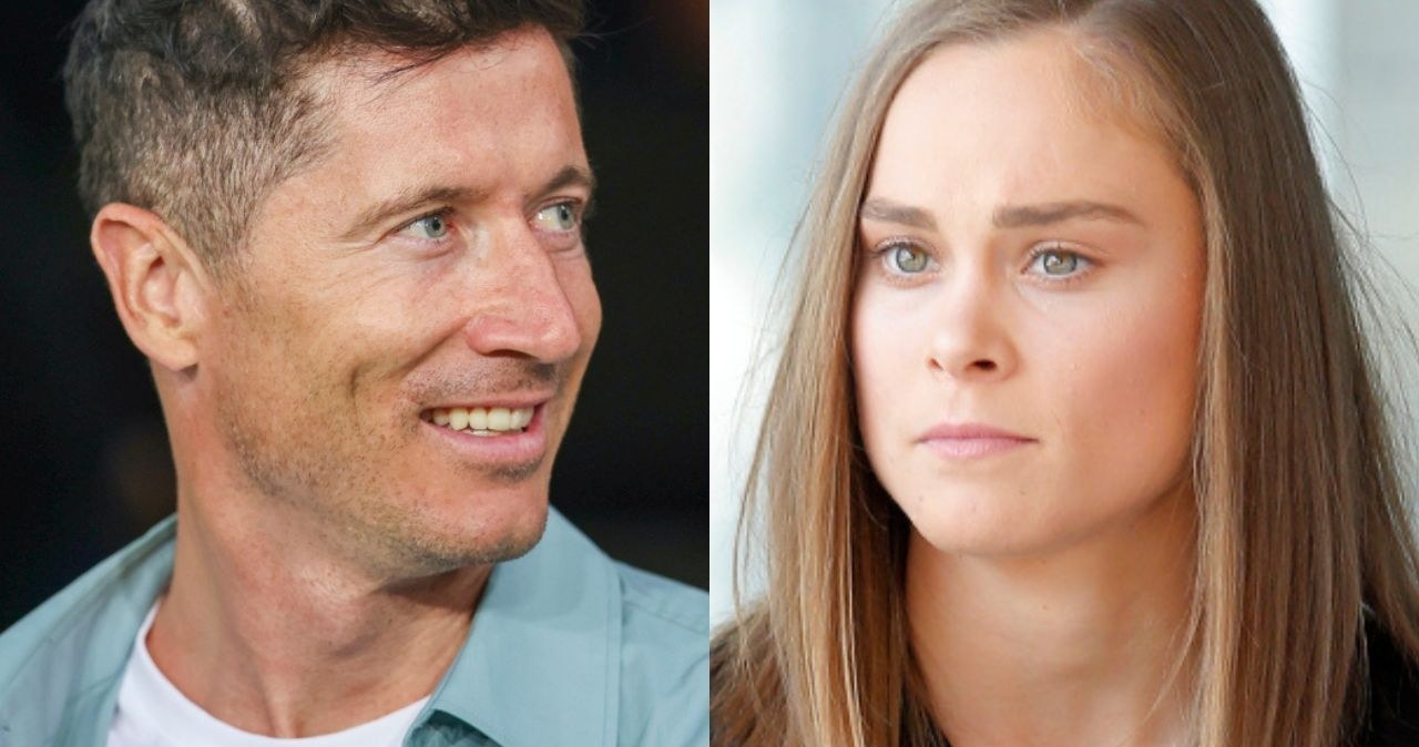 Robert Lewandowski i Ewa Pajor /AKPA /AKPA