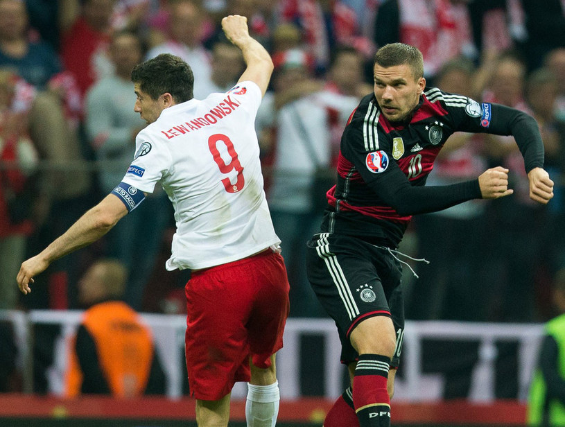 Robert Lewandowski i Lukas Podolski /AFP