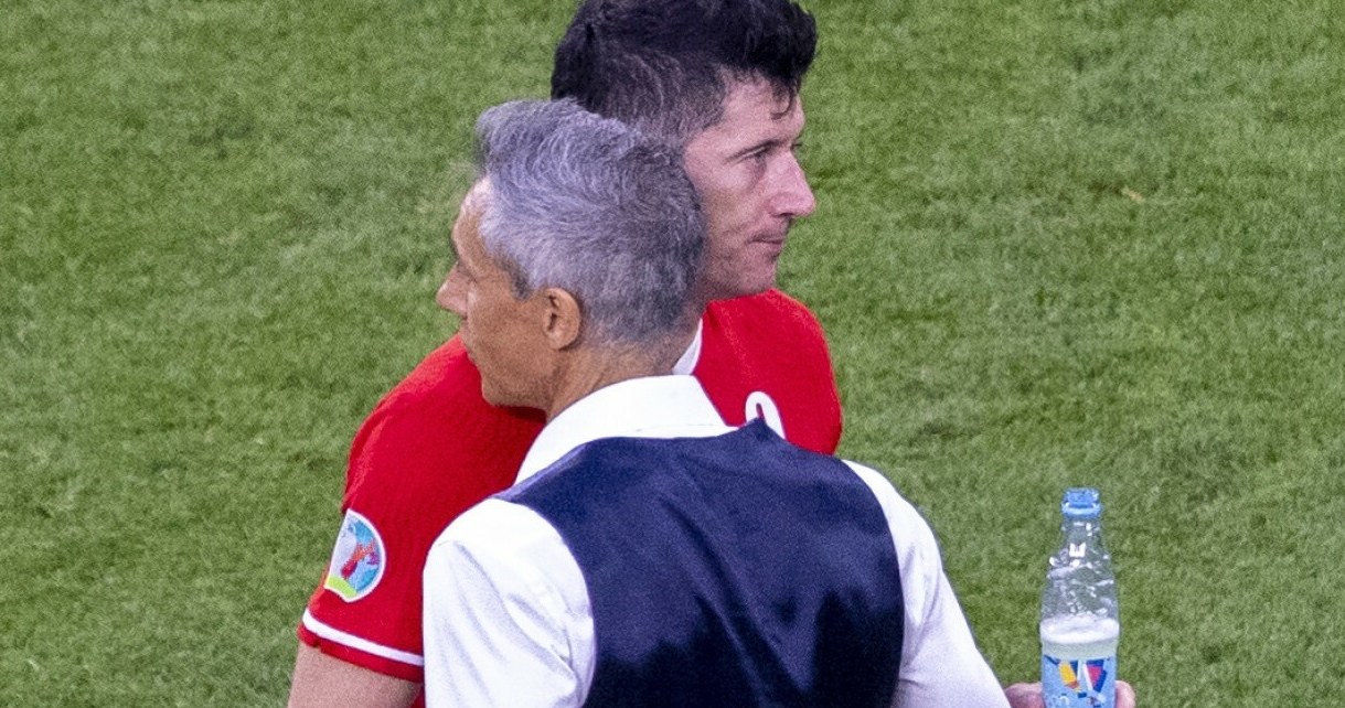 Robert Lewandowski i Paulo Sousa /fot. Andrzej Iwanczuk/REPORTER /East News