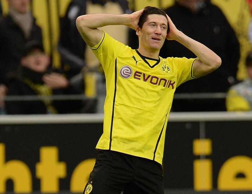 Robert Lewandowski jeszcze w barwach Borussii Dortmund /AFP