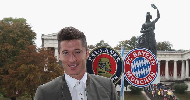 Robert Lewandowski na dożynkach Oktoberfest 2016 /AFP