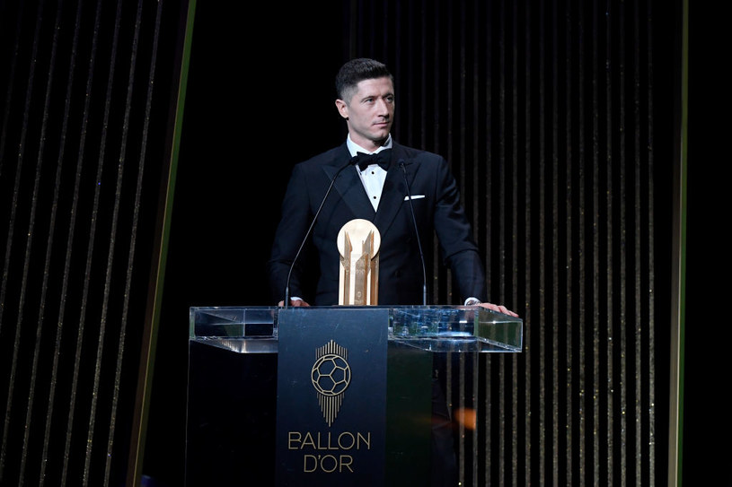 Robert Lewandowski en la Gala del Balón de Oro 2019. Terminó octavo, entregando el premio al Mejor Portero a Alisson / Kristi Sparrow / Getty Images