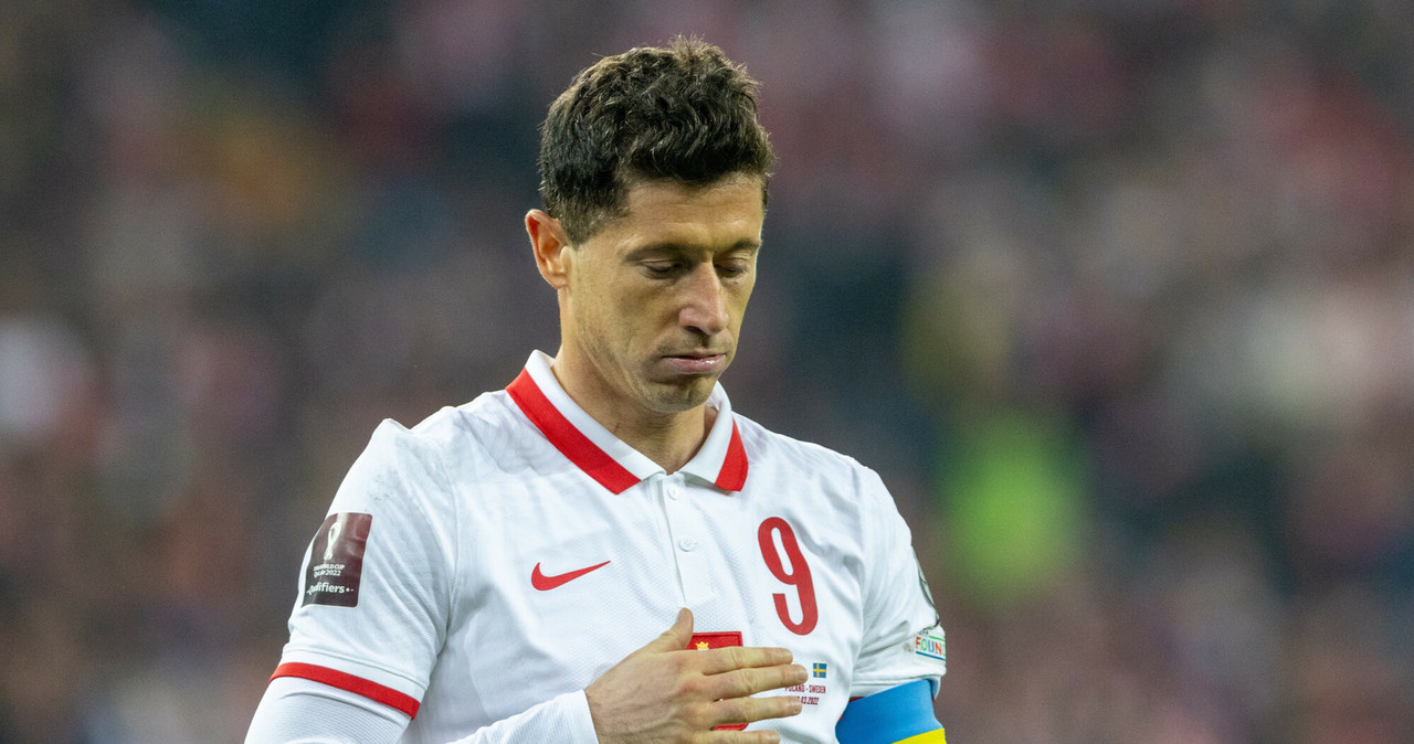 Robert Lewandowski na meczu Polska-Szwecja /Andrzej Iwanczuk /Reporter /East News