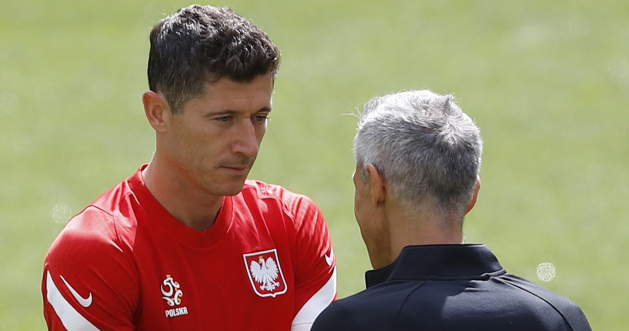 Robert Lewandowski, Paulo Sousa /Kacper Pempel /Agencja FORUM