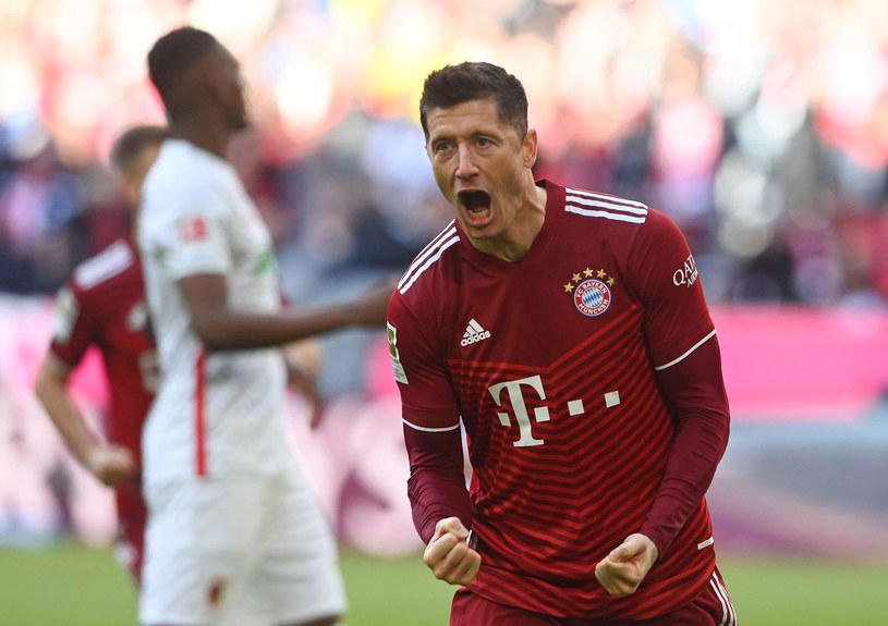 Robert Lewandowski w barwach Bayernu Monachium /AFP/CHRISTOF STACHE/ /AFP