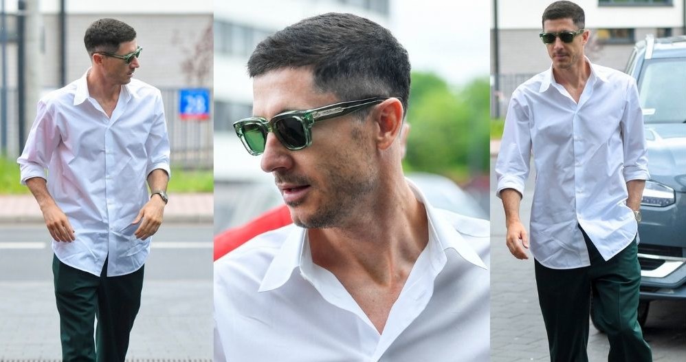 Robert Lewandowski w pomiętej koszuli na zgrupowaniu kadry /Mieszko Piętka/AKPA /AKPA