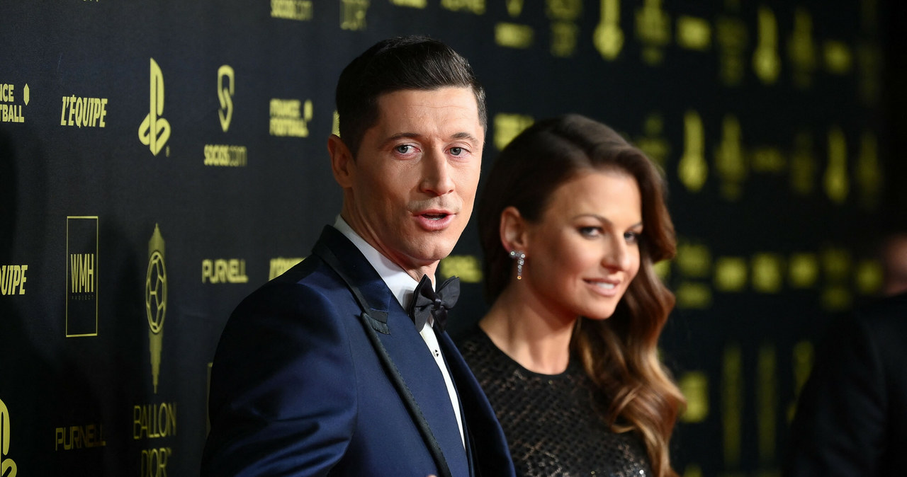 Robert Lewandowski w towarzystwie żony Anny Lewandowskiej /FRANCK FIFE/AFP/East News /East News