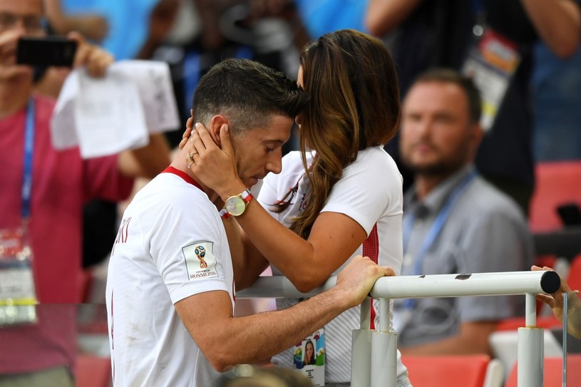 Robert Lewandowski z żoną Anną /Shaun Botterill /Getty Images