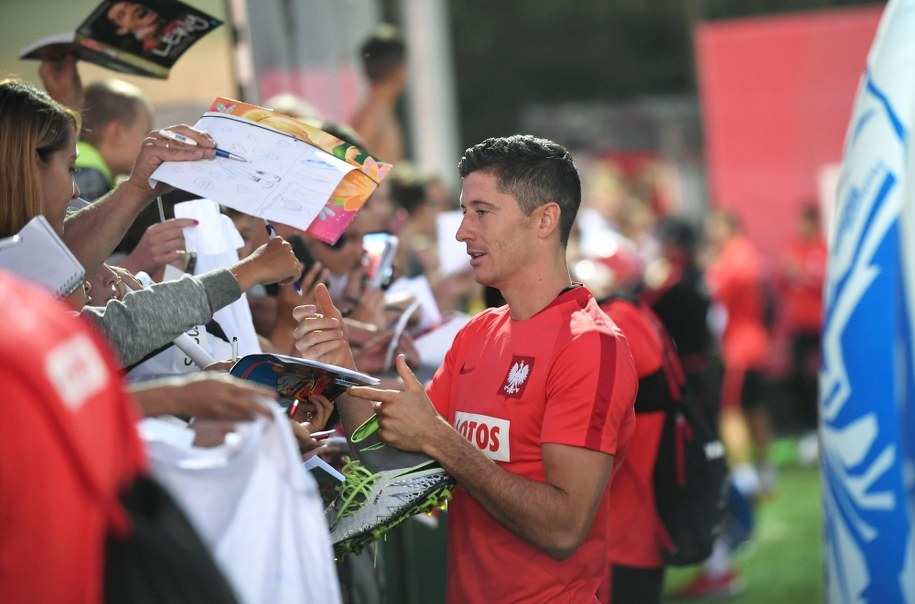 Robert Lewandowski /Bartłomiej Zborowski /PAP
