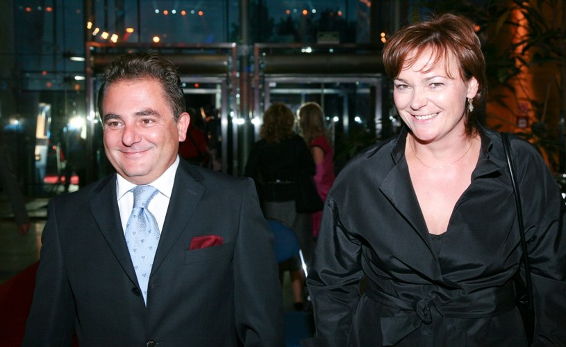 Robert Makłowicz z żoną, 2008 rok /Agencja FORUM